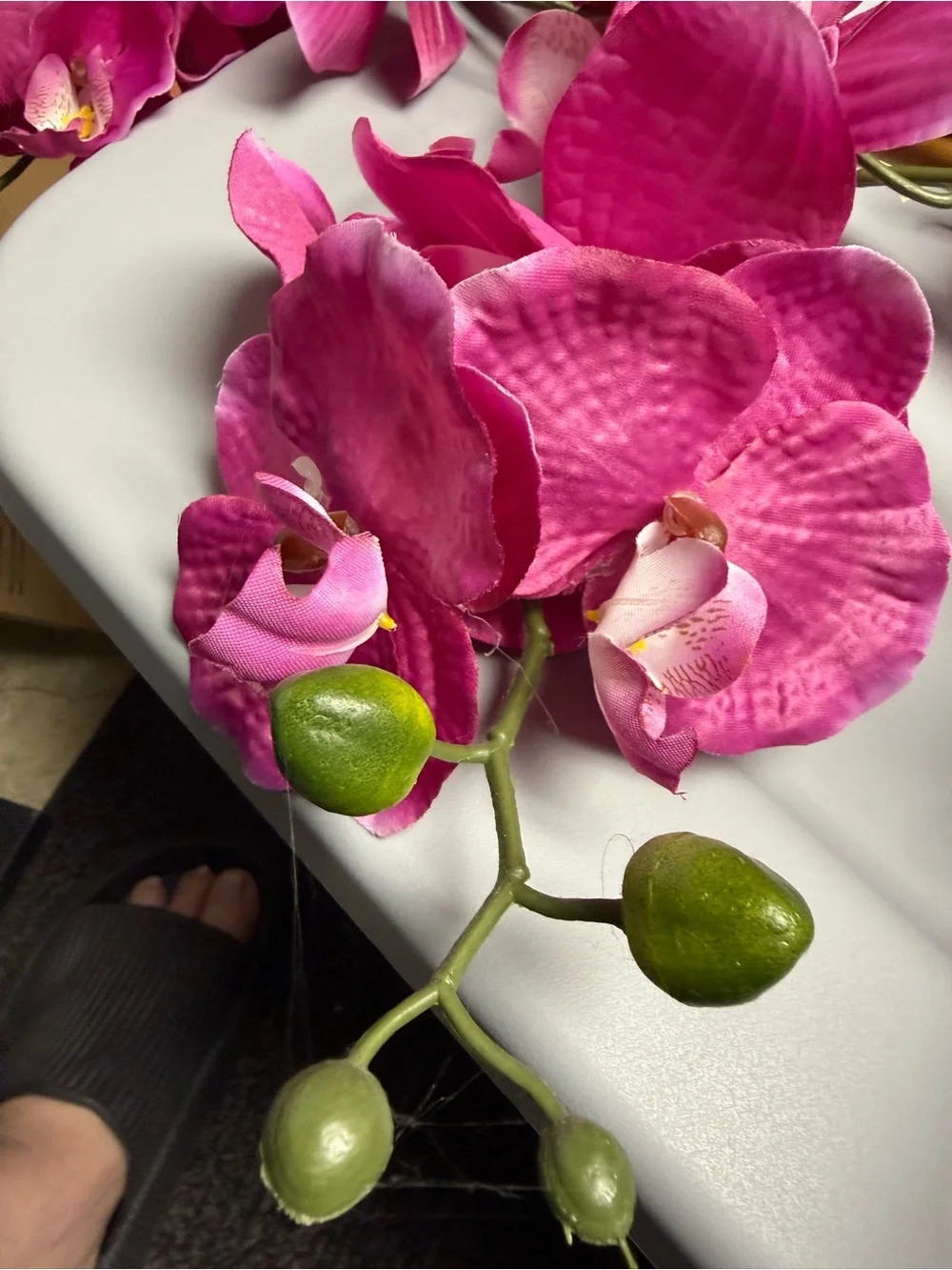 Beautiful faux orchid plant